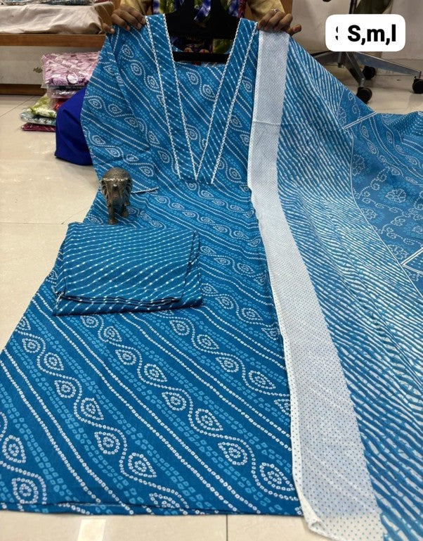 PURE COTTON KURTI PENT With DUPPATA SET