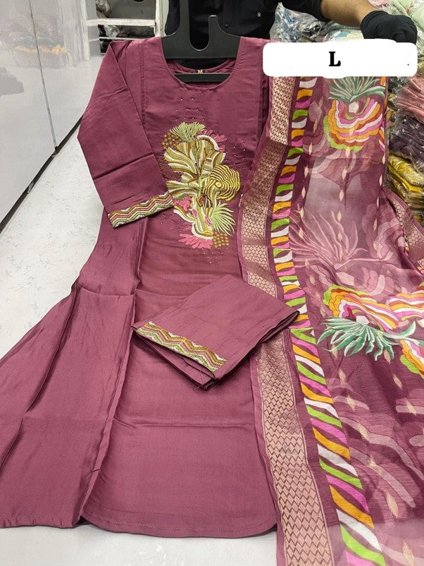 PURE COTTON KURTI PENT With DUPPATA SET