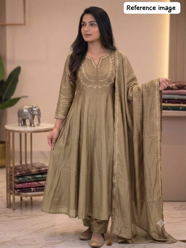 GLASS  SILK ANARKALI SETS