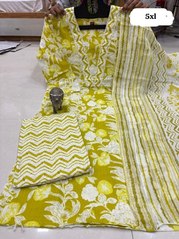 PURE COTTON KURTI PENT With DUPPATA SET